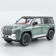 Decorative Car Model 1:24 for Look UP at U8 Diecast Metal Alloy Desktop Car Model Decorative Ornament Perfect for Gifting(Green)