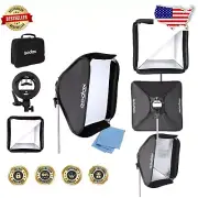 Adjustable 24" Softbox with One-Piece Speedlite Bracket for Effective Lighting