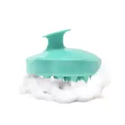 Hair Scalp Massager Shampoo Brush Scalp Care Hair Wash Brush Silicone Comb Green