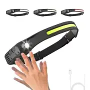Headlamp Rechargeable with red light Bright 230° Wide Beam Headlight,