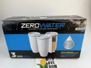NEW ZEROWATER 5 Stage Advanced Filtration 3 Replacement Water Filters FS Charity