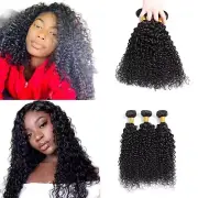 Selina 3 Bundles 12 14 16 Inch Kinky Curly Bundles Human Hair Bundles Unproce...