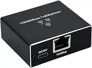 Aswalling Gigabit Ethernet Splitter 1 in 2 Out,RJ45 Network Extender,1000Mbps Internet Cable Splitter,for Cat5/5e/6/7/8 Cable Easy Install