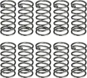 uxcell 20Pcs Compression Spring, 12mm OD, 1.2mm Wire Size, 25mm Free Length, Spring Steel Construction Extended Mechanical Compression Springs for Shop and Home Repairs, Silver Tone