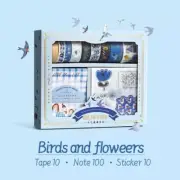 Birds and Flowers Scrapbooking Kit