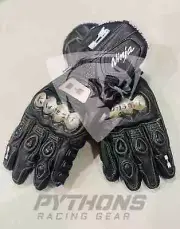 Kawasaki Motorcycle Racing Leather Gloves Kawasaki Bike Racing Gants Guantes