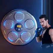 OWEITE Smart Music Boxing Machine,with LED Lighting Effect Music Boxing Machine,Help You Relieve Stress,Smart Punching Boxing Electronic Music Machine