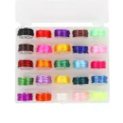 25 Rolls Elastic Beading Cord Multicolor Bead Cord Suitable for Handmade Jewelry