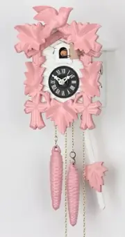 Modern cuckoo clock 1 day running time KA 1606 rosa NEW