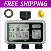 User-Friendly Brass Hose Timer with LCD & 3 Independently Controlled Water Zones