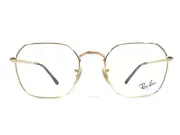 Ray-Ban Eyeglasses Frames RB3694V JIM 2500 Gold Hexagonal Full Rim 51-20-140