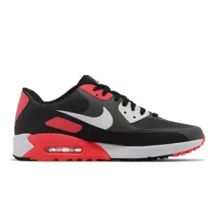 Nike 高爾夫球鞋 Air Max 90 Golf 男鞋 女鞋 黑 紅 無釘 氣墊 CU9978-010