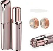Facial Hair Removal Device for Women Battery Operated with 2 Replacement Heads, Hair Removal Device for Women, Facial Epilator for Women for Upper Lip, Chin,