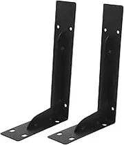 Uonlytech Wood Corbels Pair Metal Shelf Brackets Wall-Mounted Shelves Support Fireplaces Bracket for Wood