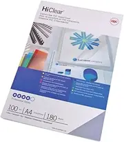 GBC BCP20CLR100 Binding Cover, A4 200 Micron Clear PK100