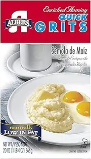 Albers Quick Grits, Naturally Low in Fat, 20 oz Boxes (Pack of 20)