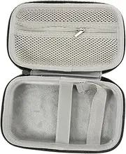 Wireless Microphone Case Portable PU Travel Storage Box with Mesh Design for Easy Access for Chargers Cords and Accessories for Business Trips