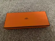 NEW HERMES ORANGE STORAGE KELLY BIRKIN BOX 8.5” x 3.5” x 1.5” AUTHENTIC