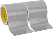 uxcell 4"x0.01" Bookbinding Tape, 22 Yard Total 2 Roll Cloth Bookbinding Repair Tape Book Binding Tape Self Adhesive for Repairing Old Books, Silver