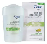 Dove Antiperspirant Deodorant Clinical Protection Fresh Touch 45ml