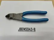 Snap-on Tools USA NEW PEARL BLUE Soft Grip 7" Diagonal Cutter Pliers 87ACFPB