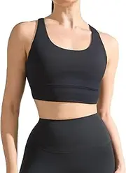 [Slimwears] Women’s Padded Strappy Sports Bra Workout Running Yoga Fitness Comfortable Support