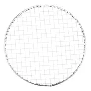 5pcs Round BBQ Grill Net 9.8" Dia Galvanized Iron Barbecue Mesh Mat