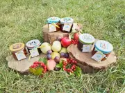 Homemade Ukrainian Organic Jam Apricot Appel Cherry