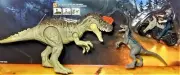 Jurassic World Dominion Velociraptor "Blue", Owen, Yangchuanosaurus &Motorcycle