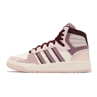 adidas 休閒鞋 Entrap Mid 男鞋 女鞋 白 粉 高筒 皮革 經典 愛迪達 情侶鞋 ID6010