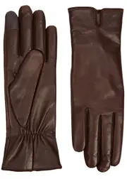 Handsome Stockholm Essentials Leather Gloves - Chocolate S