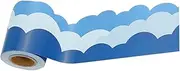jojofuny Cloud Border Trim Strips Whiteboard Paper Borders for Classroom Office Decor