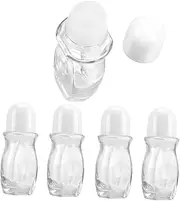 AUTSUPPL 5Pcs Refillable Essential Oil Bottle Transparent Roll Beads for Home Use for Travel and Aromatherapy Versatile Empty Bottles for Liquid Storage