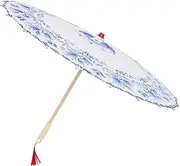 [COLLBATH] Chinese Style Oil Umbrella Decorative Prop for Photography Dance Retro Art Design Durable Elegant Party Favor for Costume Drama Home Decor