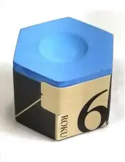 KAMUI ROKU Blue Premium Billiard Chalk For Pool & Billiard Cue Tip - 1 piece
