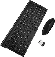 OSALADI 2.4g Wireless Keyboard Mouse Set Low Profile Gaming Mouse and Keyboard Quiet for Computer Accessory
