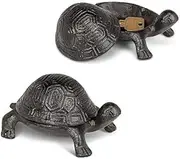 Abbott Collection Large Turtle Key Keeper, 4.5" L, Brown, Cast Iron