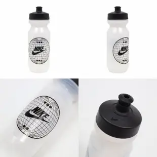 【NIKE 耐吉】水壺 Big Mouth Bottle 2.0 白 黑 大嘴巴 戶外 運動 自行車 水瓶(N000004391-022)