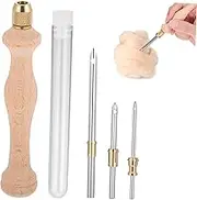 MINAOLULUS 1 Set Pen Needle Punch Needle Kits Embroidery Pen Needlework Stitching Punch Needle Embroidery Craft Needles Sewing Material Embroidery Accessories Needle Punch Tool Beech