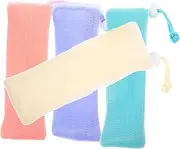 BELLIFFY 4pcs Soap Foaming Mesh Bag Soap Pouches Soap Saving Bags Soap Foaming Pouches Bathroom Accessories Soap Net Bags Bathroom Supplies Mesh Soap Saving Pouches Foaming Bag Saver Bags
