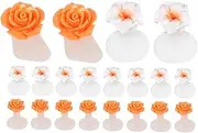 NULYLU 16pcs Pedicure Toe Separators Silicone Toe Dividers for Ingrown Toenails Pedicure Tools Nail Polish Separators
