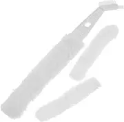 BUGUUYO 1 Set Household Vent Cleaner with Detachable Dusting Cloth Brush Efficient Window Cleaning Tool for Blinds and Hard to Reach Areas Includes Replaceable Cloths