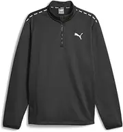 [PUMA] Mens Fit Pwrfleece Quarter Zip Jacket Training Athletic Outerwear Casual - Black