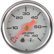 Autometer Pressure Gauge Mechanical Grey - 0 - 60 PSI, AU2179
