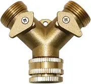 Valve,Ball Valve, Hose Connector, Garden Tap 2-Way Valves, Irrigation Hose Pipes Splitter, Plumbing Fittings Brass Female Thread Y Valves Agriculture Tools 1 Pcs
