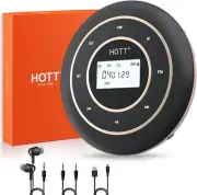 HOTT CD player Bluetooth compatible FM function C105 1800mAh large capacity CD