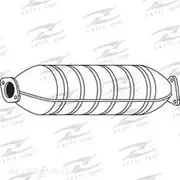 Redback Cat Conv Bolt On to suit Hyundai Excel 4/95> - C4186
