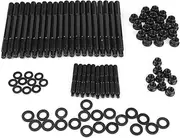 12 Point Cylinder Gasket Head Stud Bolt Kit Cylinder Gasket Head Stud Bolts Nuts Kit for Chevy LS1 LS6 4.8L 5.3L 6.0L 6.2L 2004 to 2018