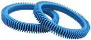 Generic Pool Clean Machine Tires Replacement Blue Rubber Cover Supplies Cleaning Tools with Humps for Pool Underwater Outdoor Home