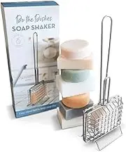 The Soap Cage | Stainless Steel Bar Shaker for Solid Dish Soap | Climate Friendly Soap Holder